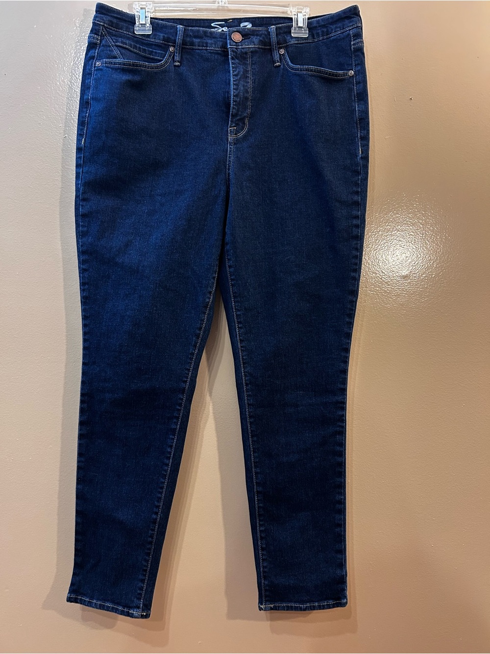 Seven7 Dark Blue Skinny Jeans